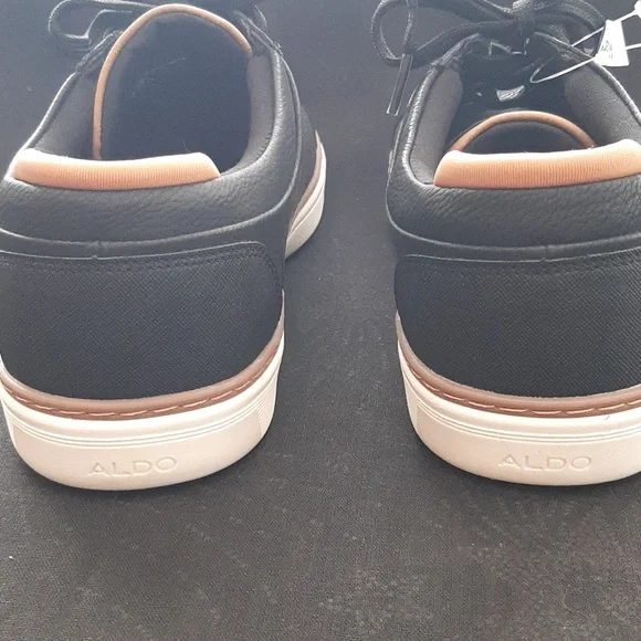 Nwt mens aldo ramson black brown pebble sneakers tennis shoes size 10 - Picture 3 of 7